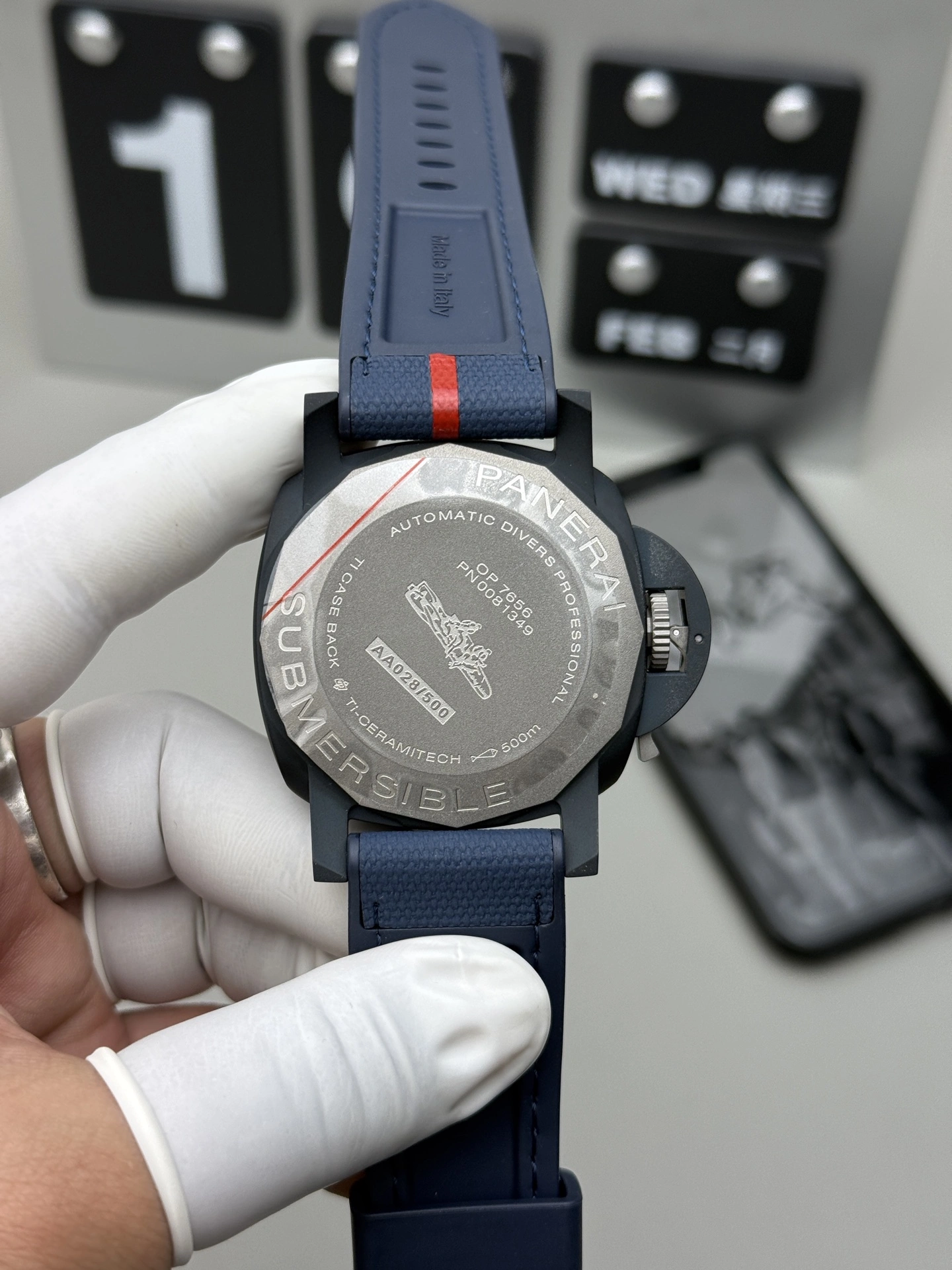 CBD Factory Panerai Submersible QuarantaQuattro Luna Rossa Ti-Ceramitech 44mm PAM01543 1:1 Super Clone – DDP.900 Movement GoAnywhere 418